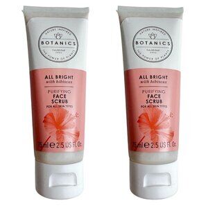 NEW 2 Honest Botanics All Bright with Hibiscus Purifying Face Scrub 2.5 ounces